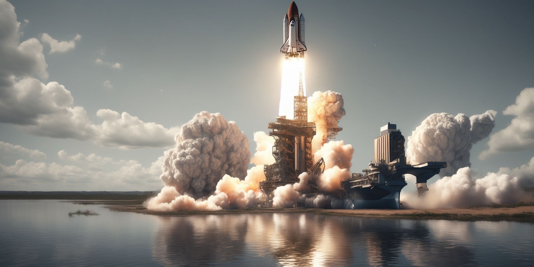 Launch  in realistic, photographic style