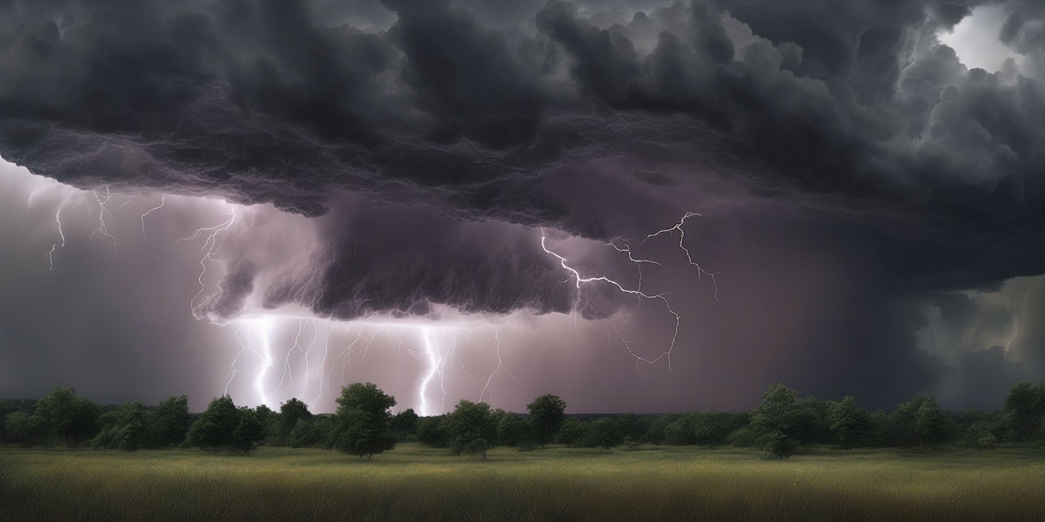 Thunderstorm  in realistic, photographic style