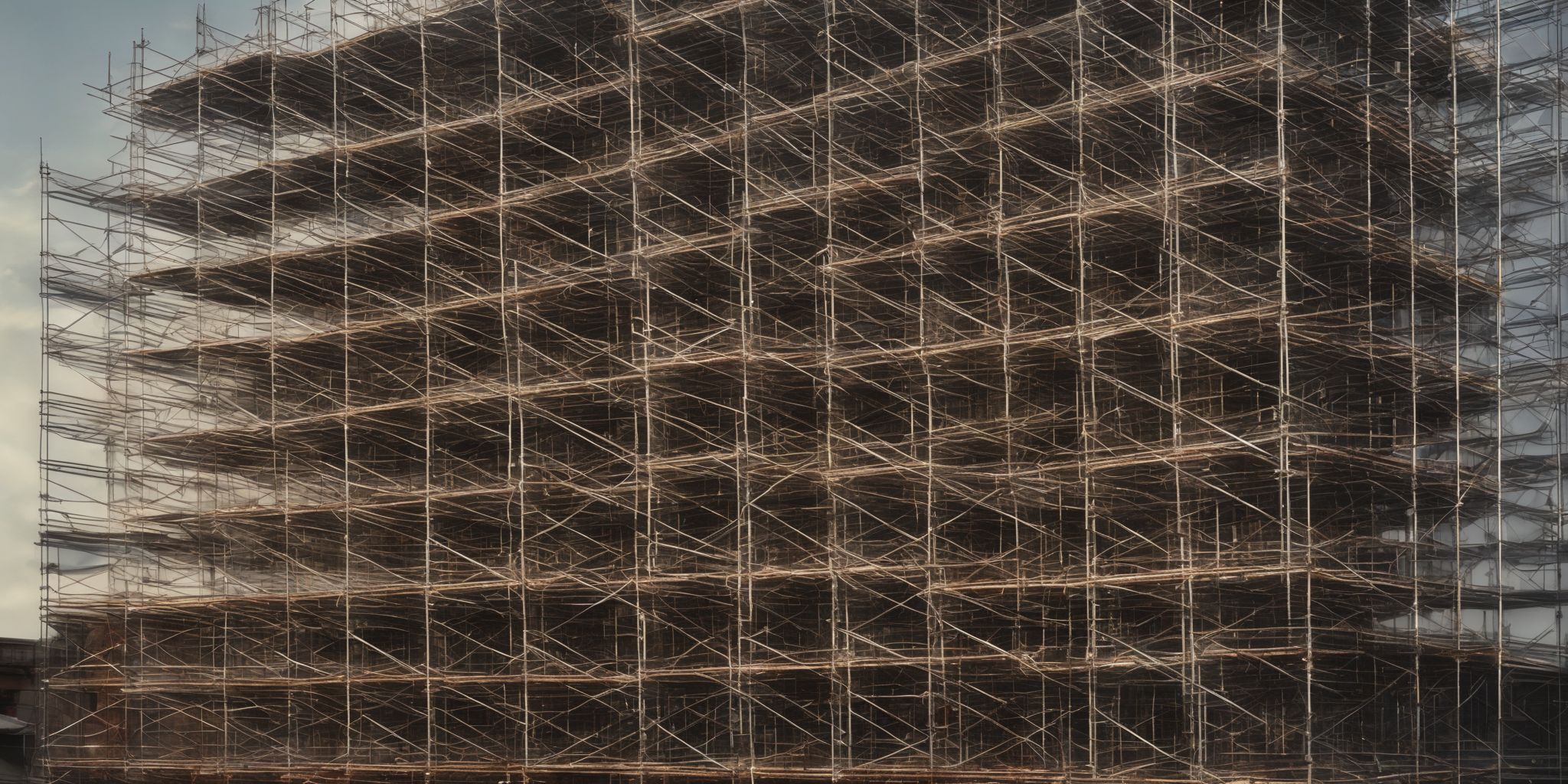 Scaffold  in realistic, photographic style