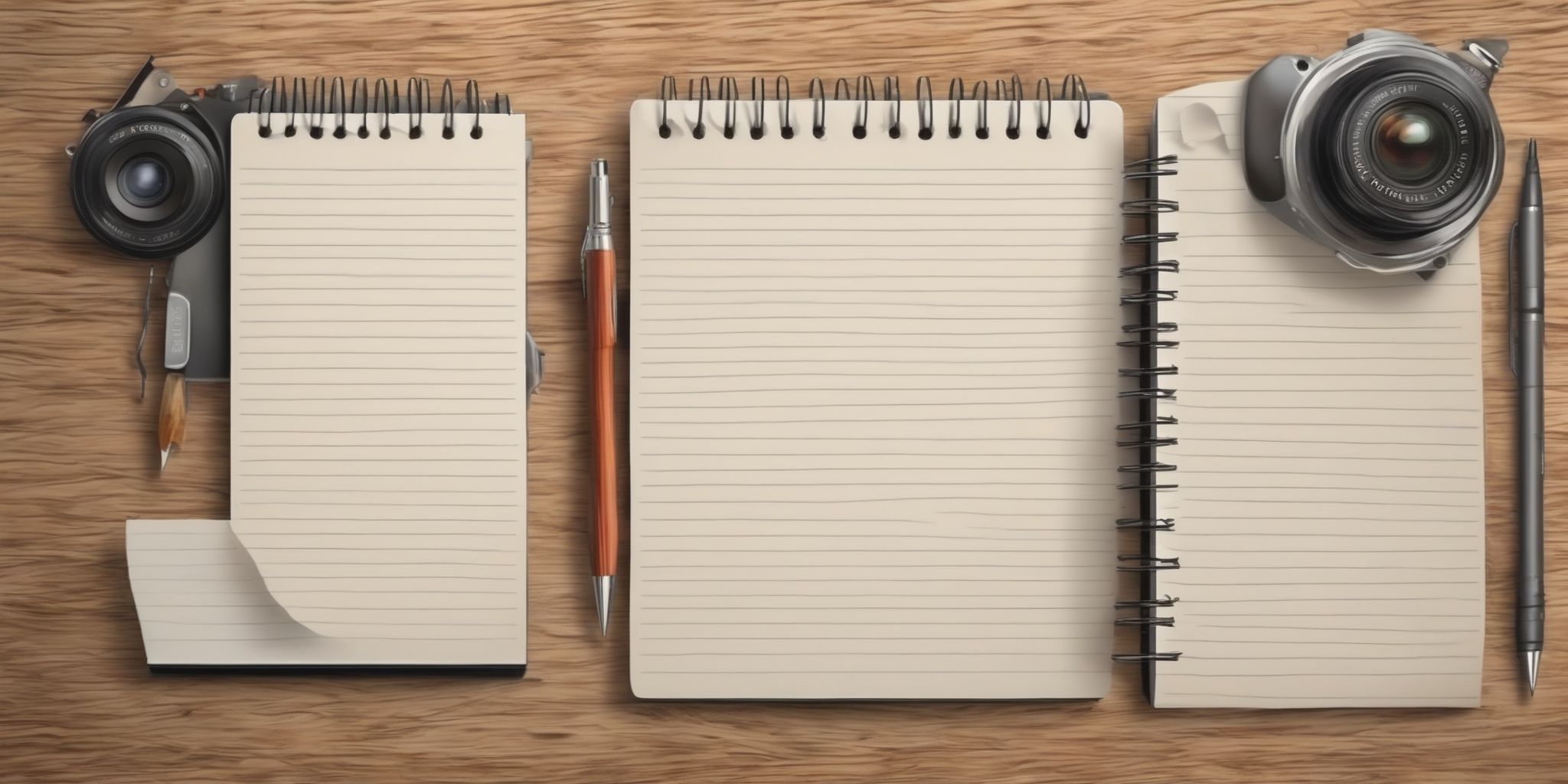 Notepad  in realistic, photographic style