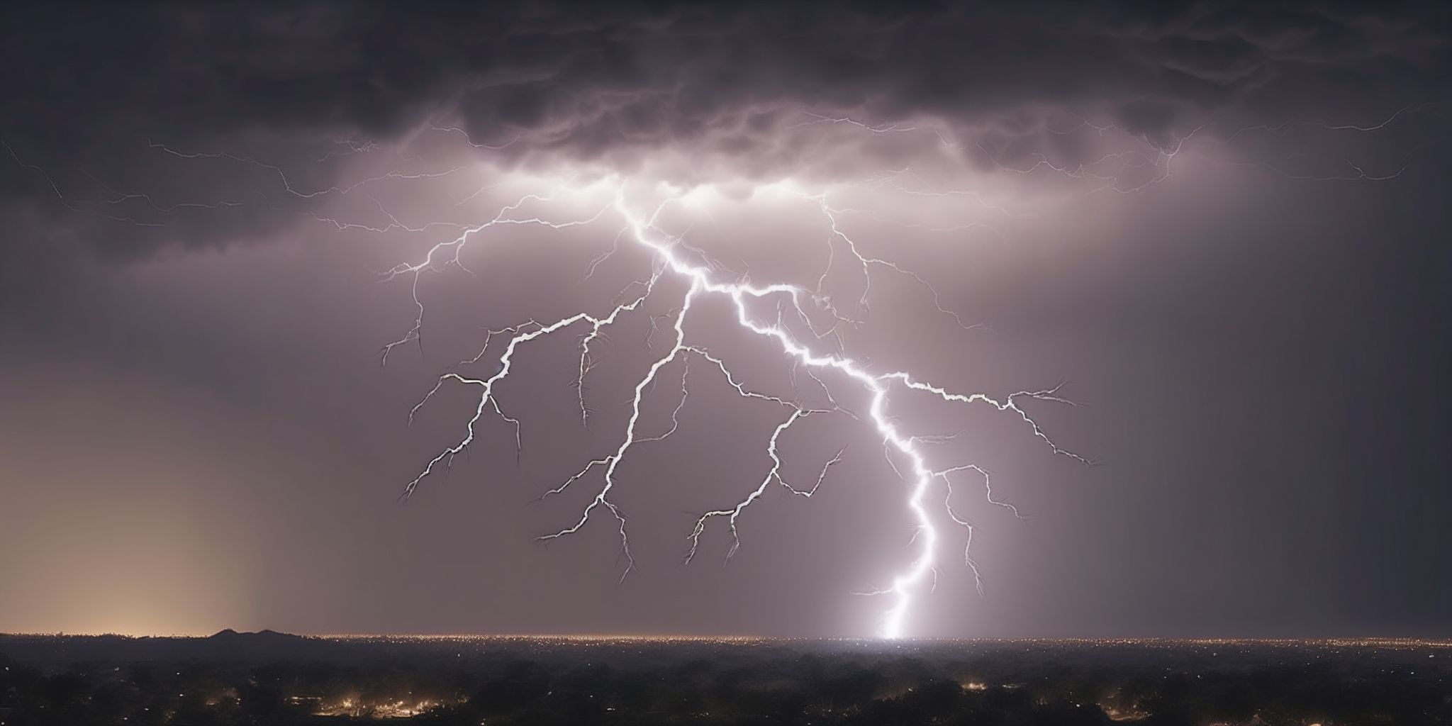 Lightning bolt  in realistic, photographic style