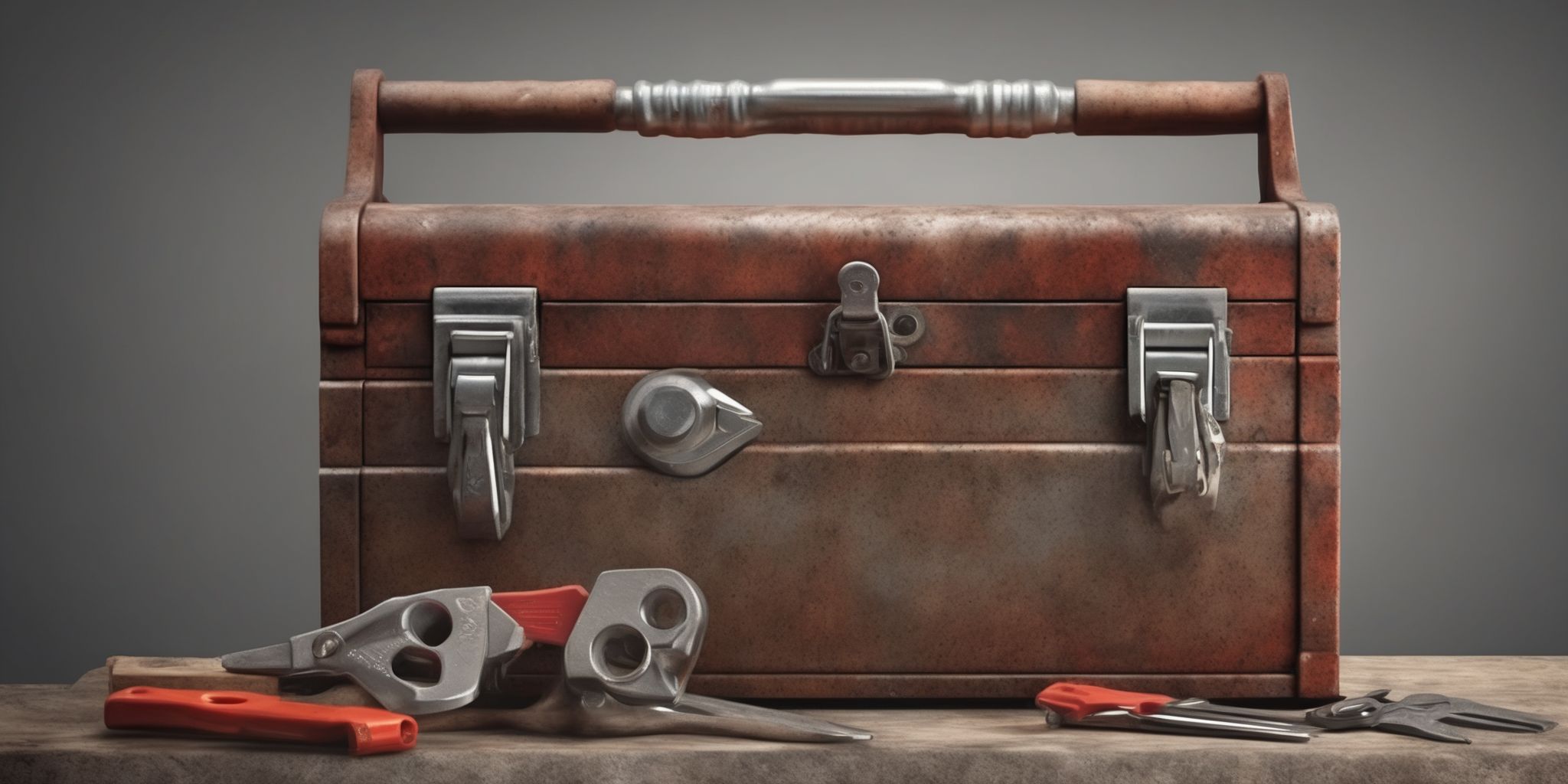 Toolbox  in realistic, photographic style