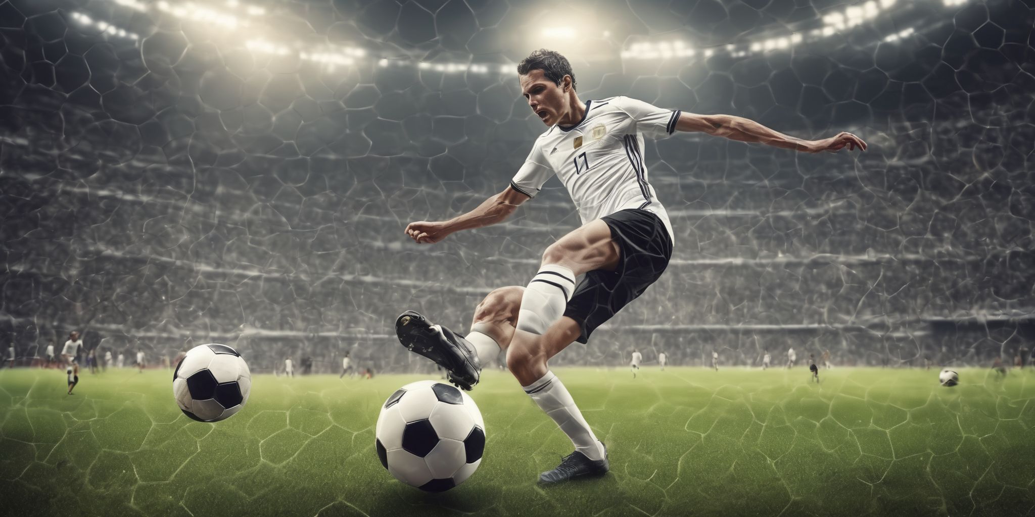Soccer  in realistic, photographic style