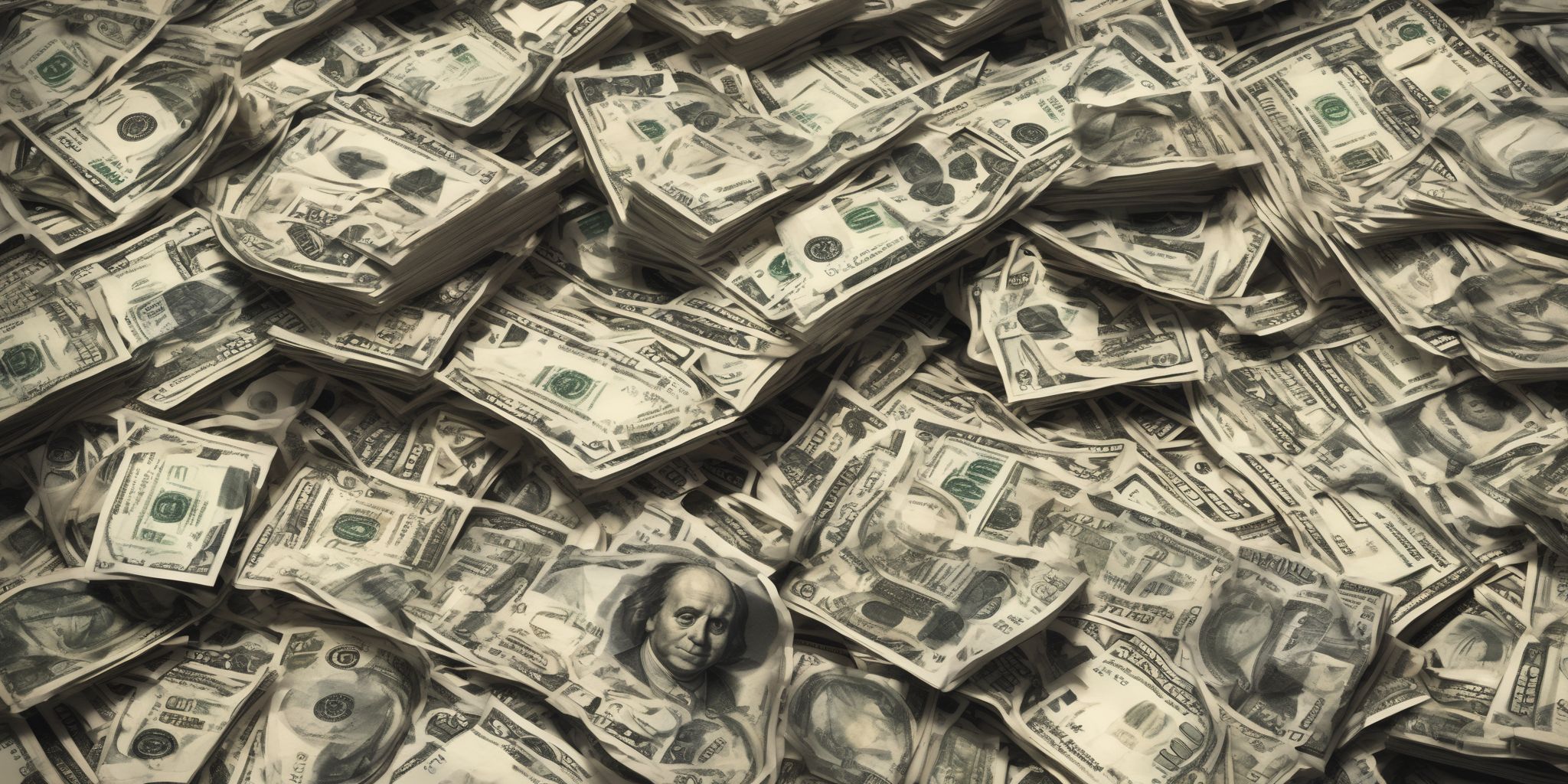 Money  in realistic, photographic style