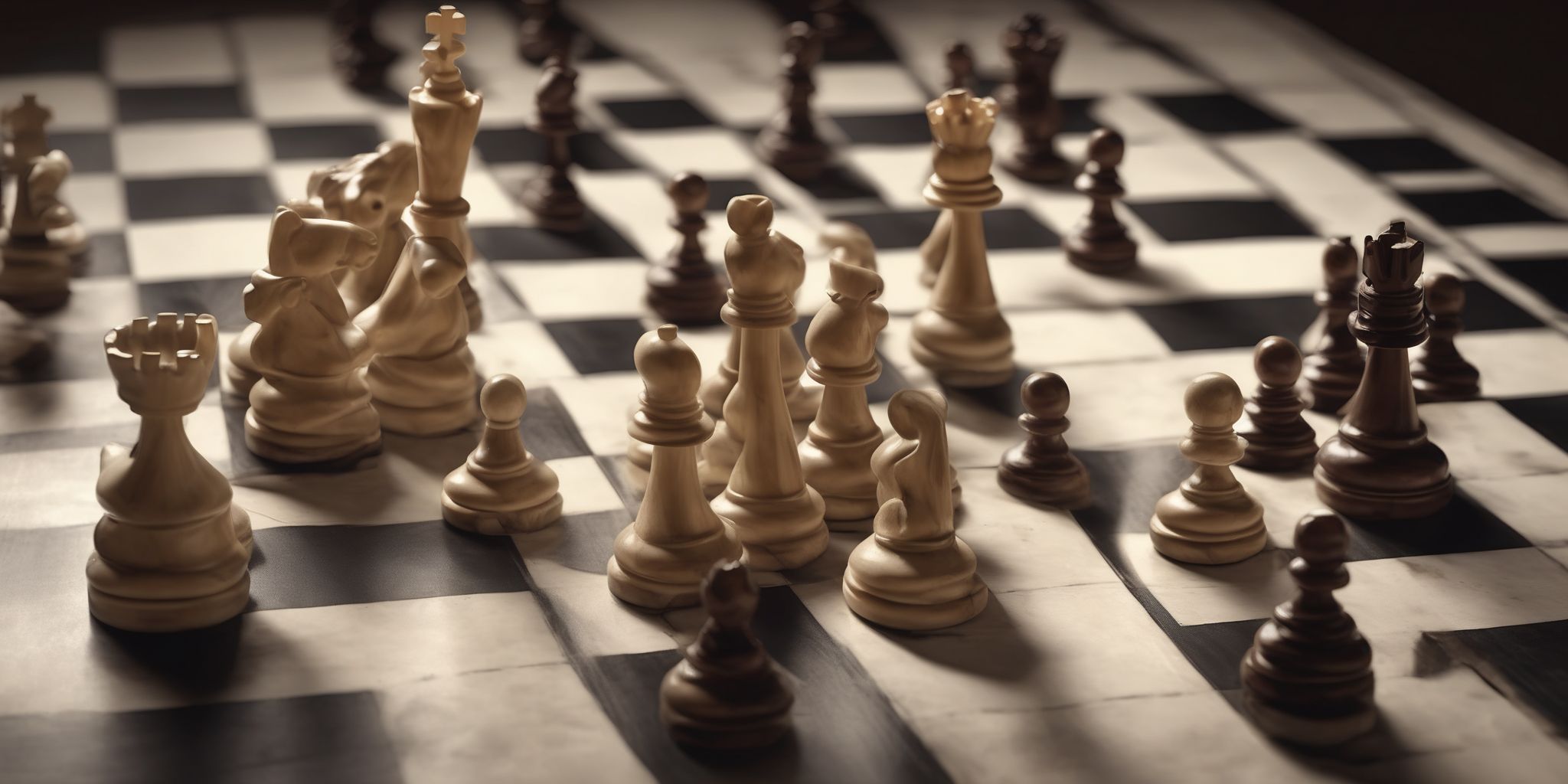 Chessboard  in realistic, photographic style