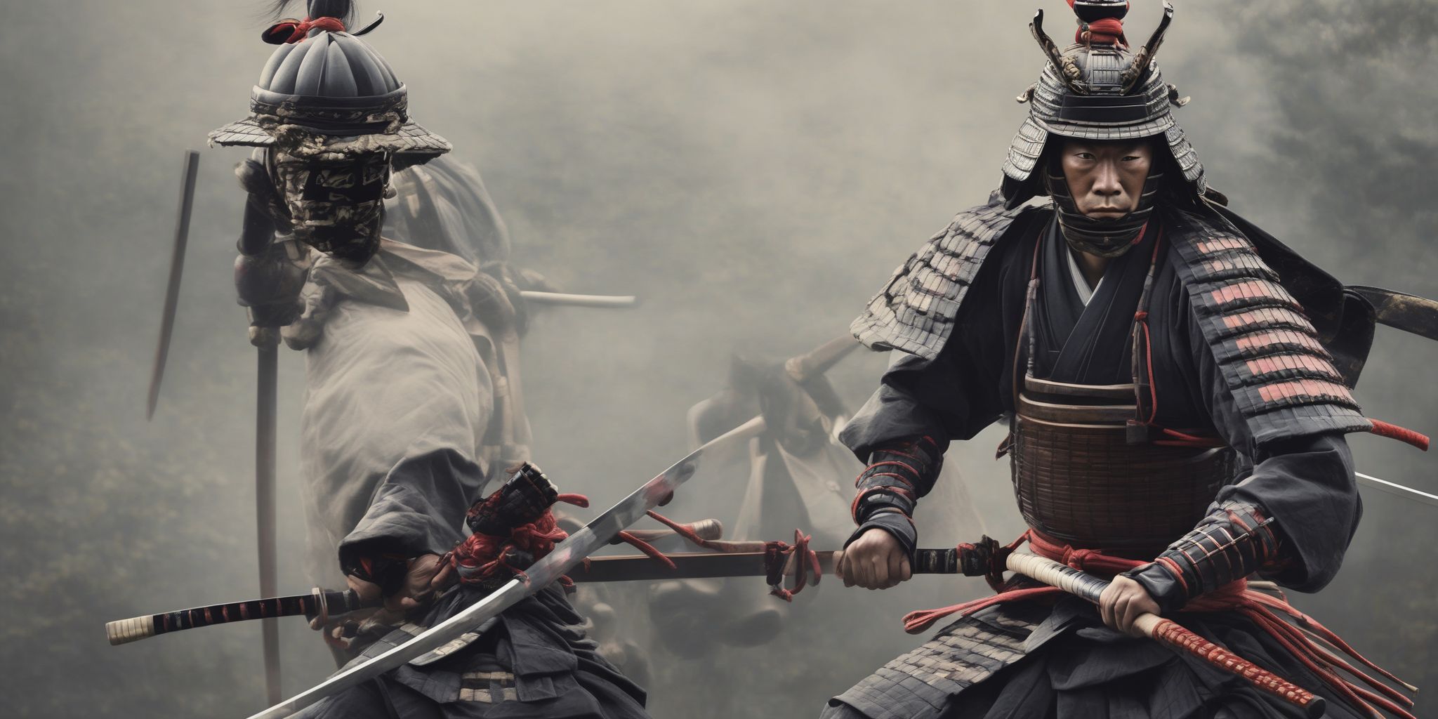 Samurai  in realistic, photographic style