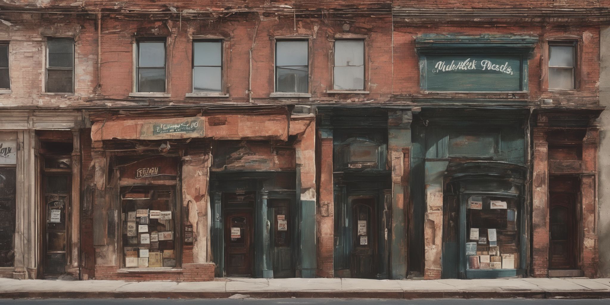 Loan stores  in realistic, photographic style