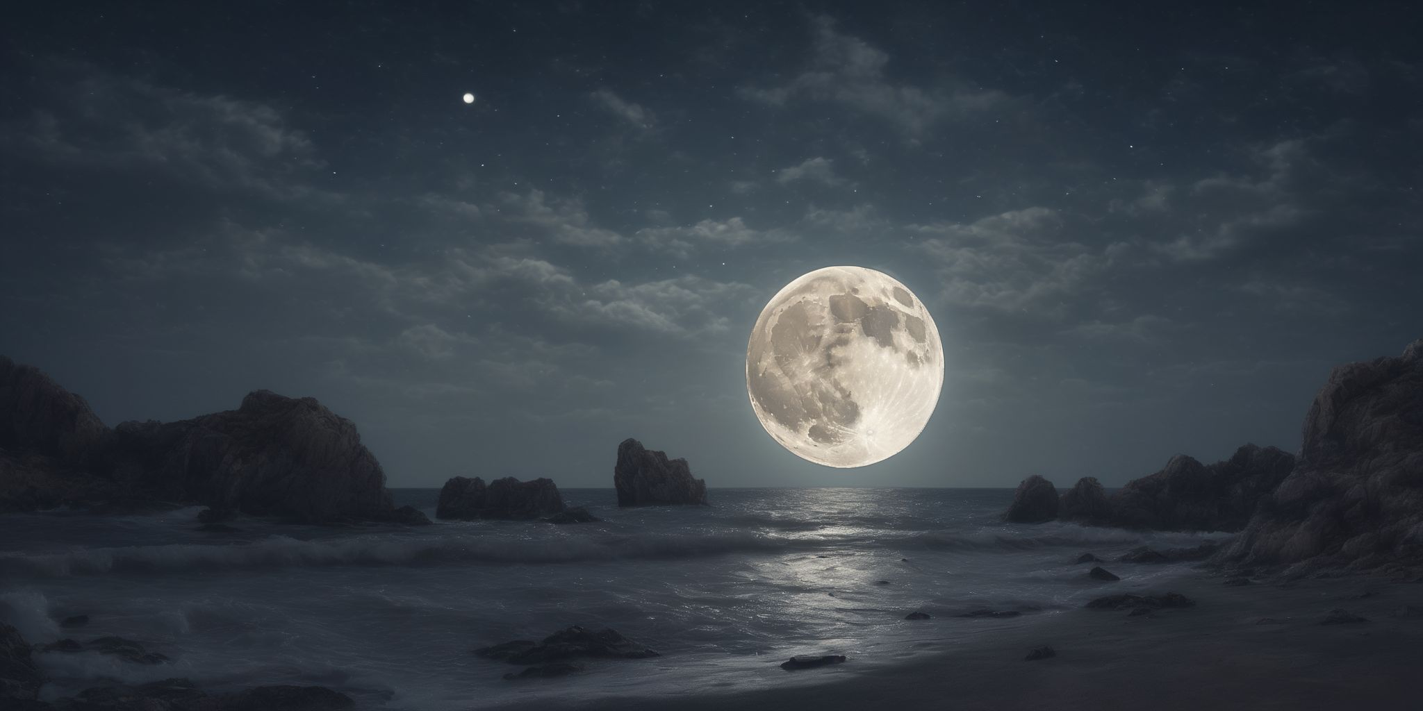 Moonlight  in realistic, photographic style