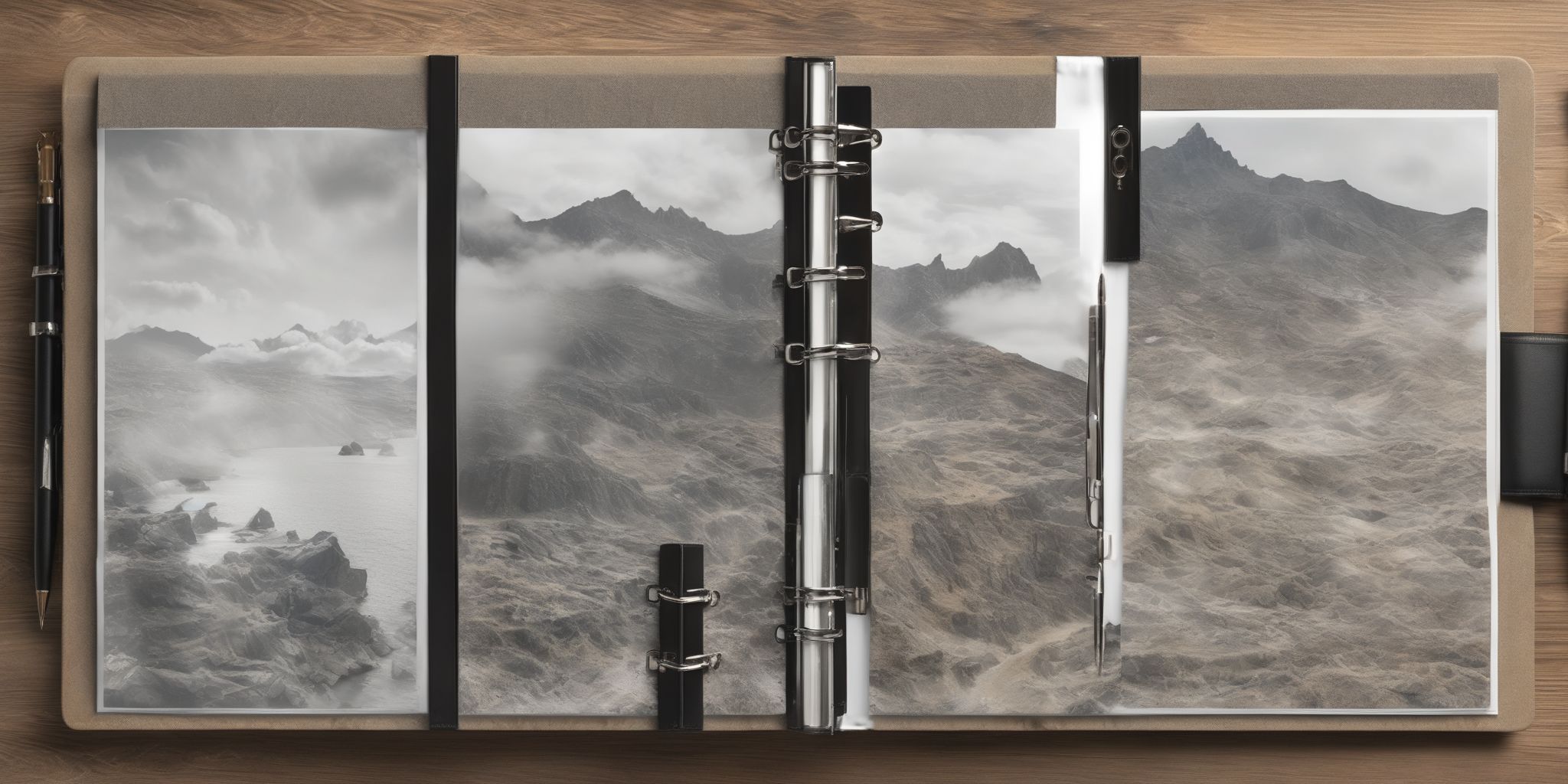 Binder  in realistic, photographic style