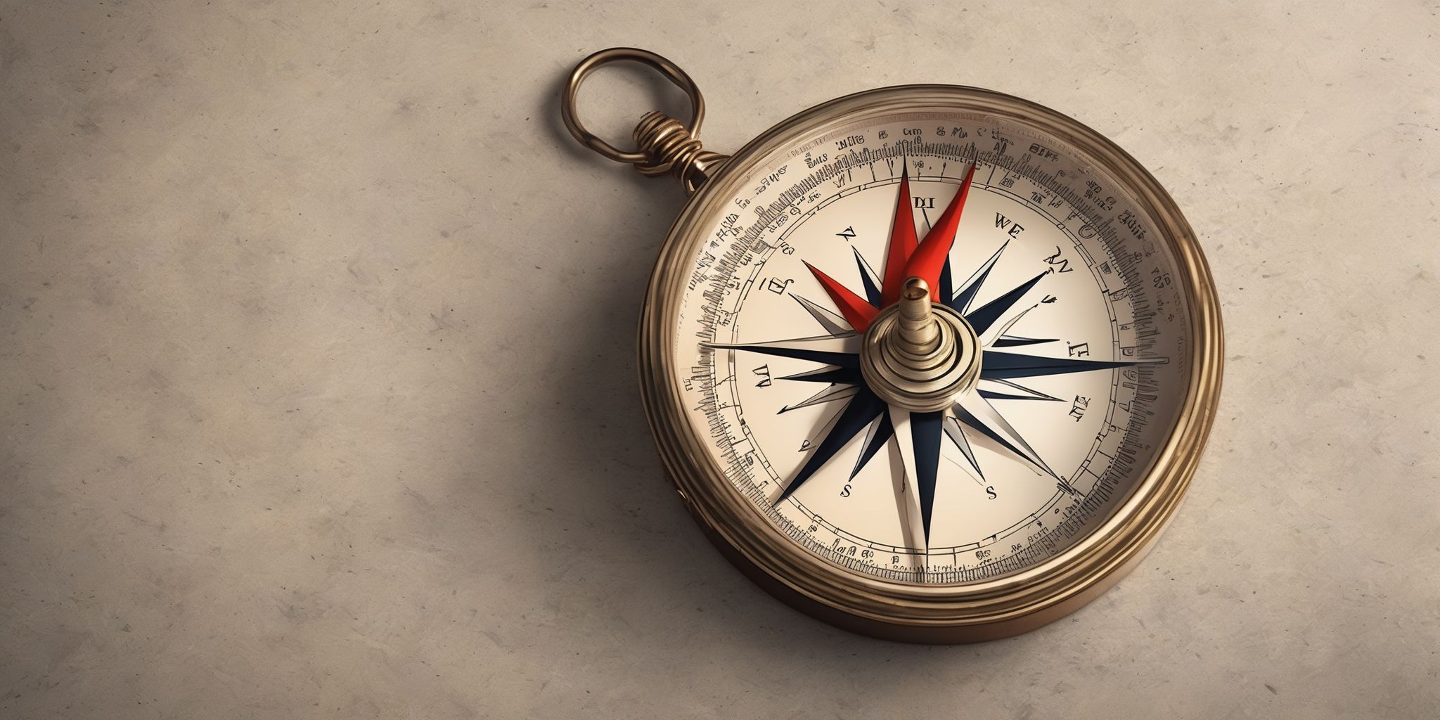 Compass  in realistic, photographic style