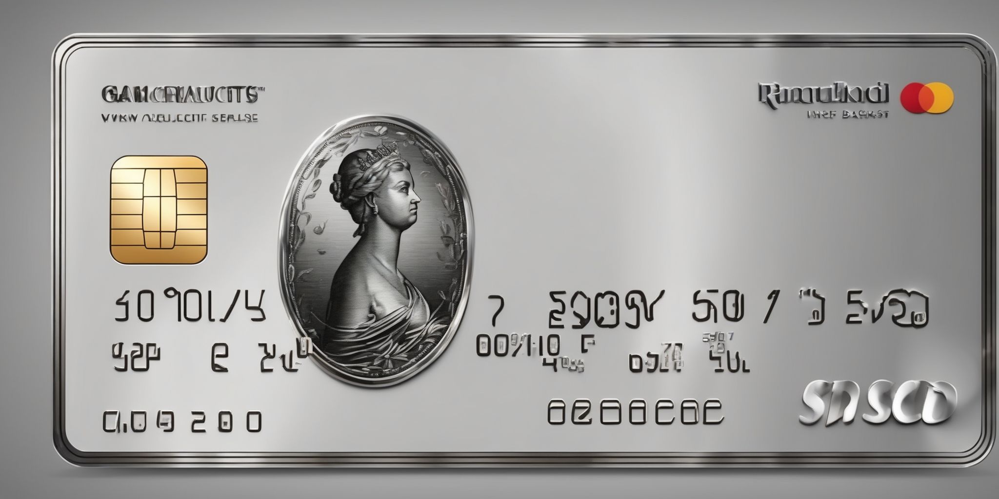 Credit card  in realistic, photographic style