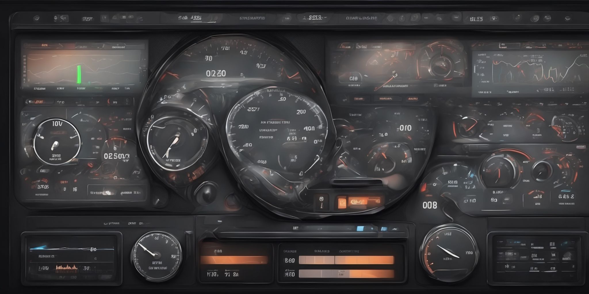 Dashboard  in realistic, photographic style