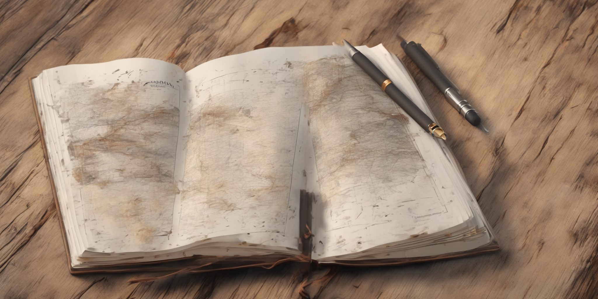 Journal  in realistic, photographic style