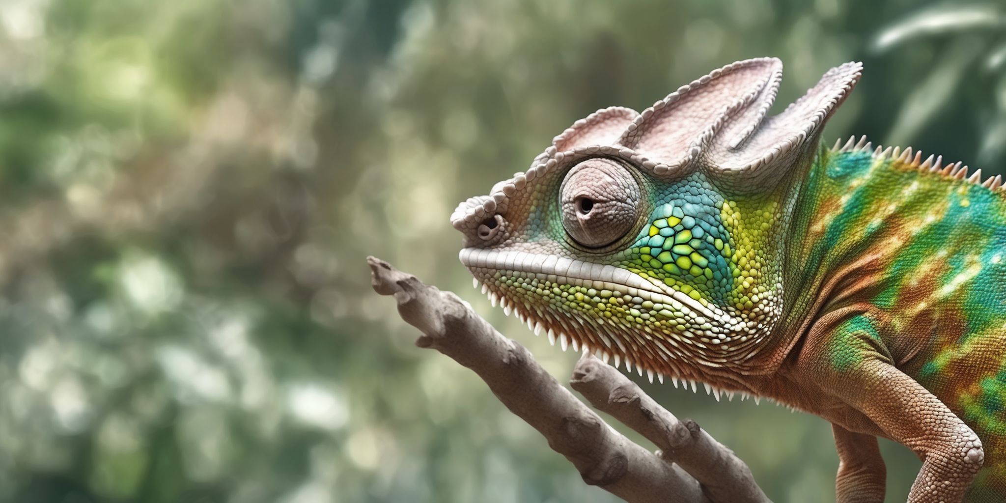 Chameleon  in realistic, photographic style