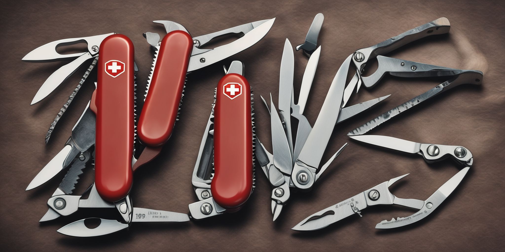 Swiss army knife  in realistic, photographic style