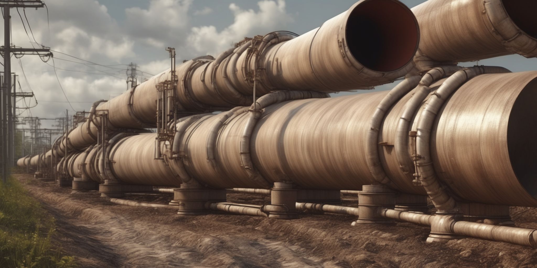 Pipeline  in realistic, photographic style