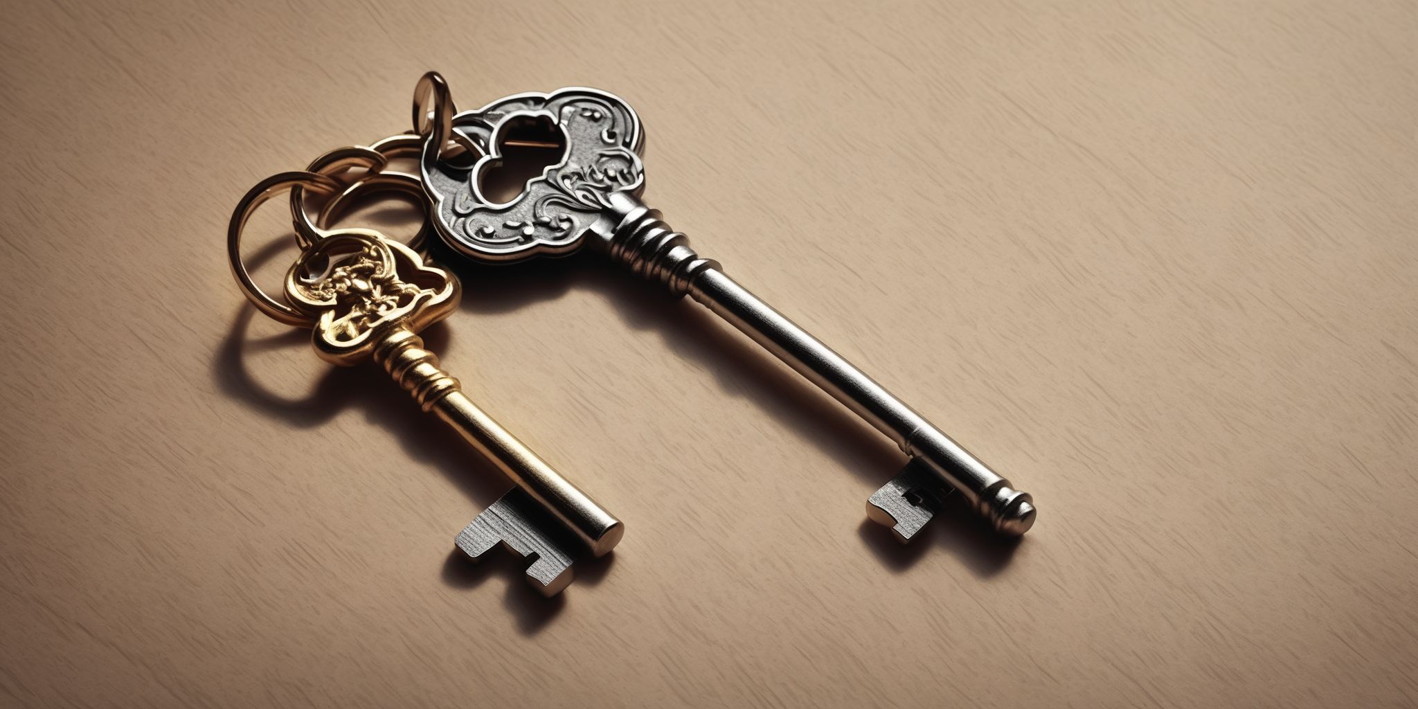 Key  in realistic, photographic style