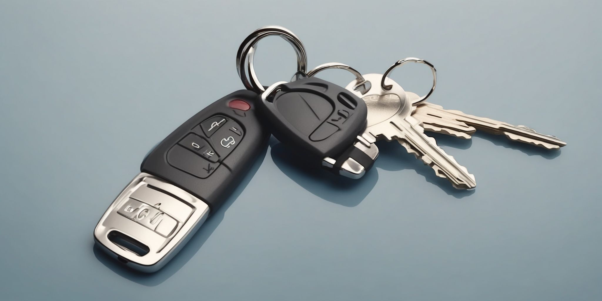 Car keys  in realistic, photographic style