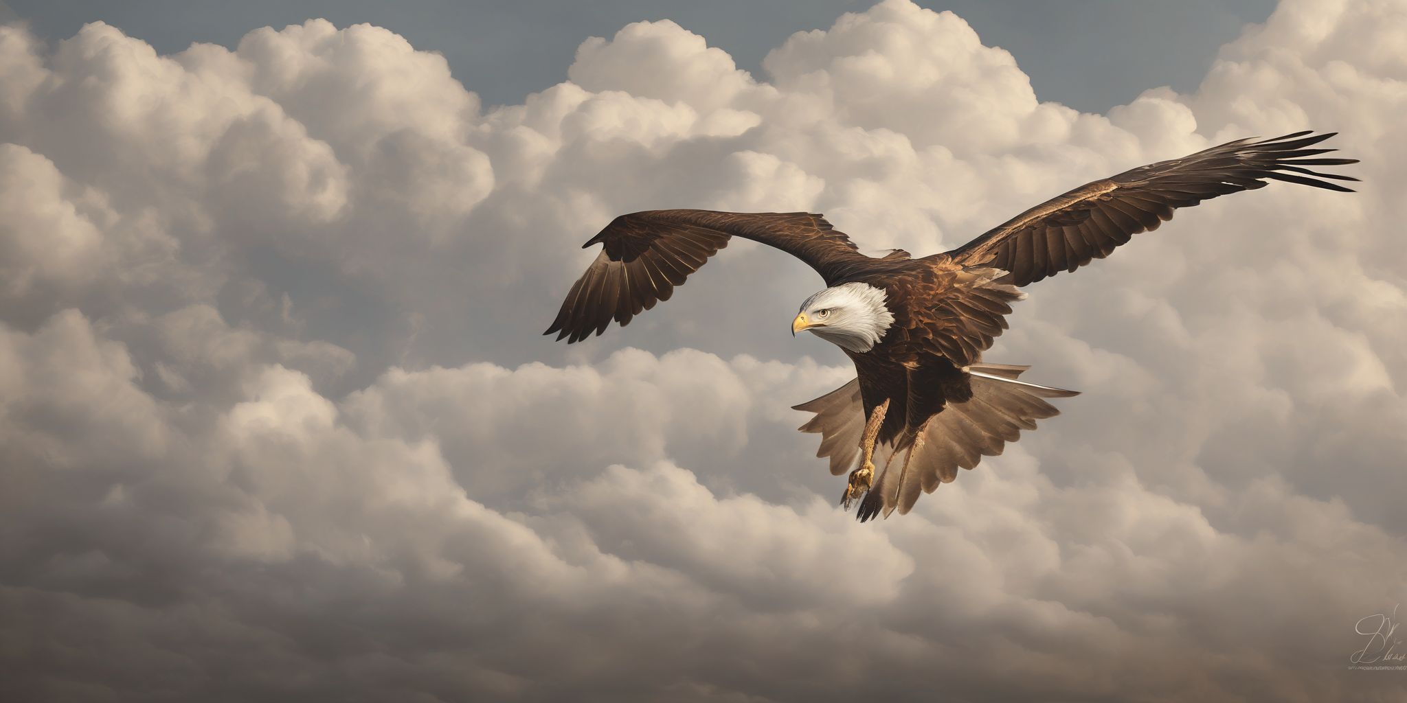 Soaring  in realistic, photographic style