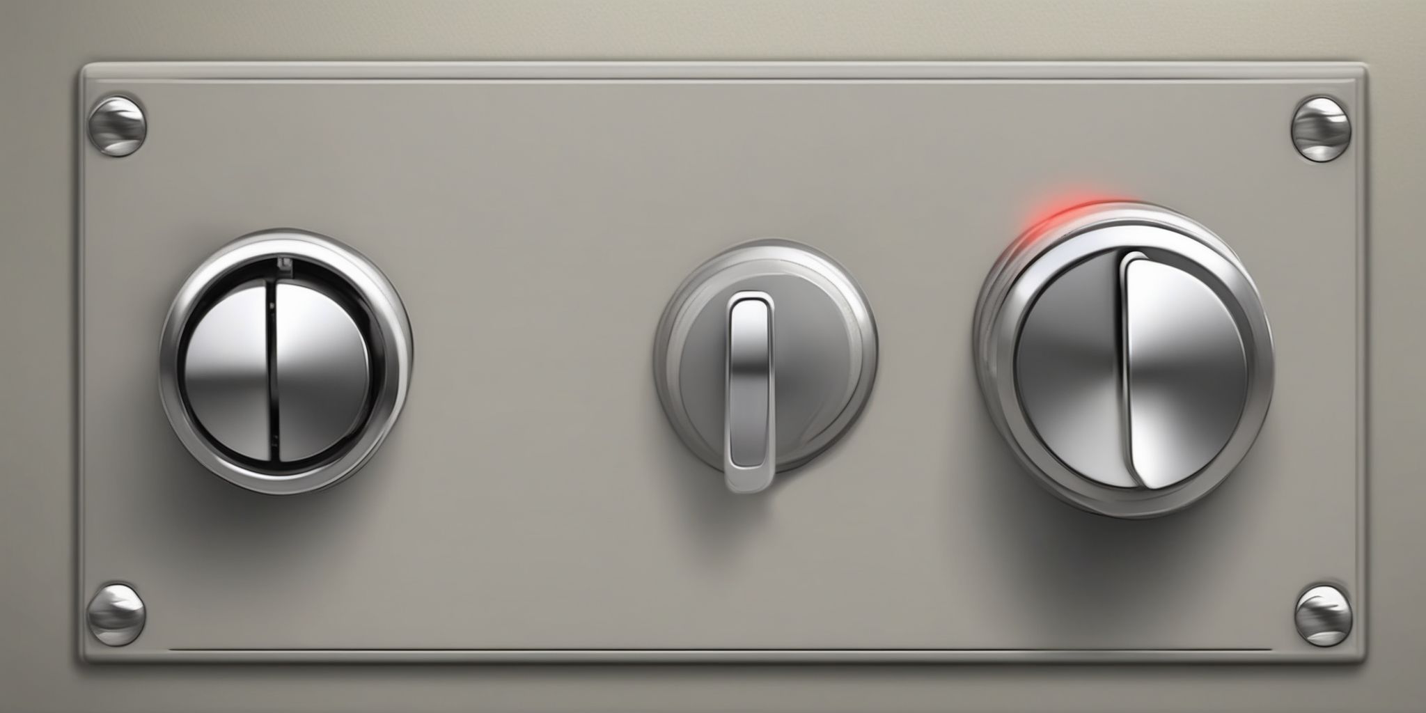 Power switch  in realistic, photographic style