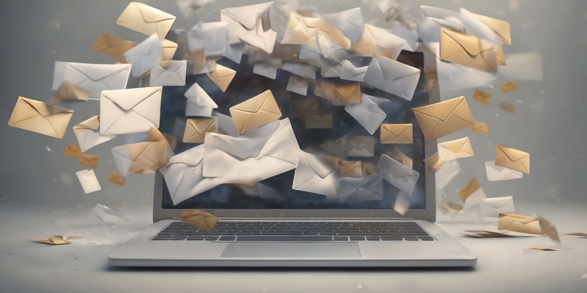 Email  in realistic, photographic style