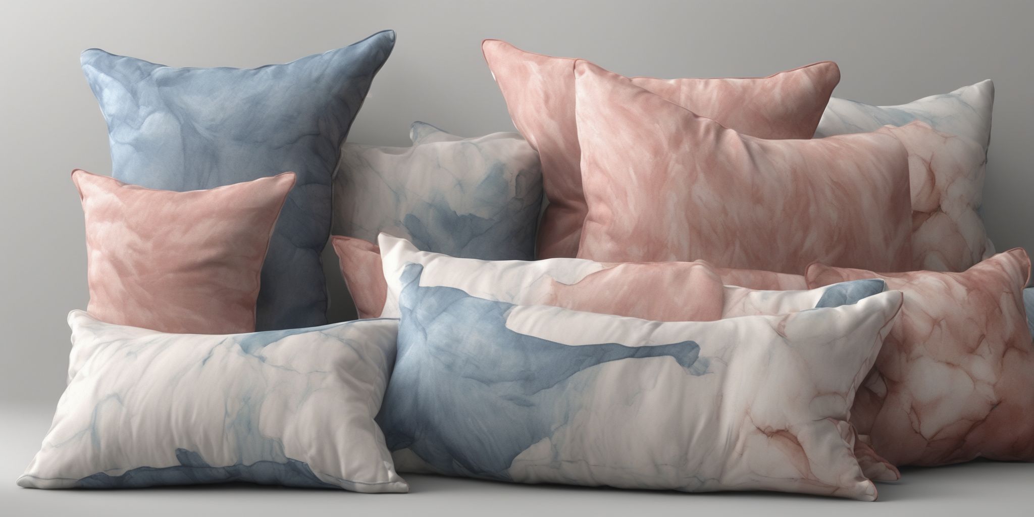 Pillows  in realistic, photographic style