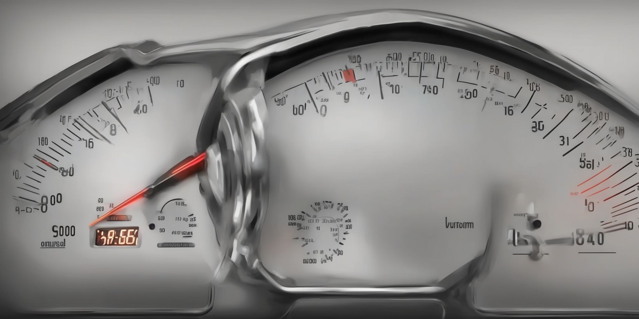 Speedometer  in realistic, photographic style