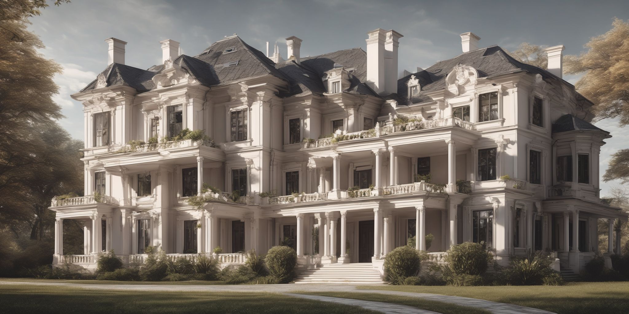 Mansion  in realistic, photographic style