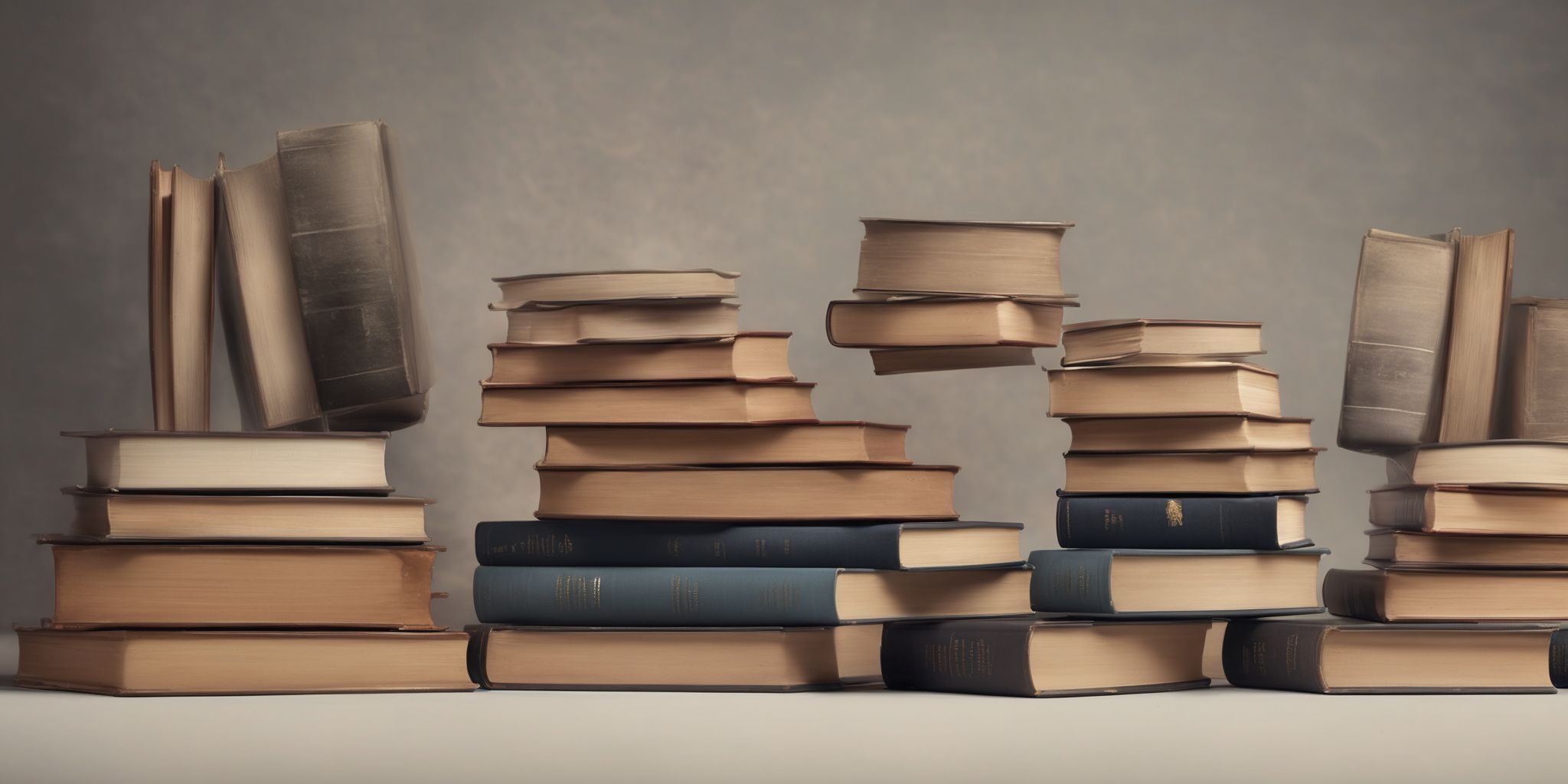 Books  in realistic, photographic style