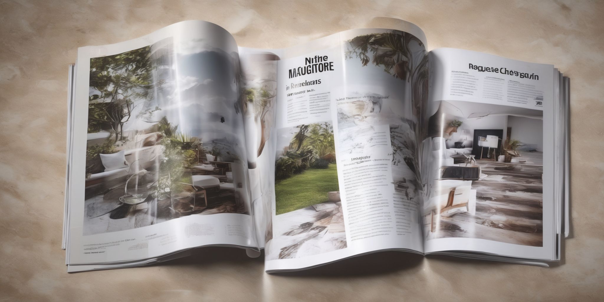 Magazine  in realistic, photographic style