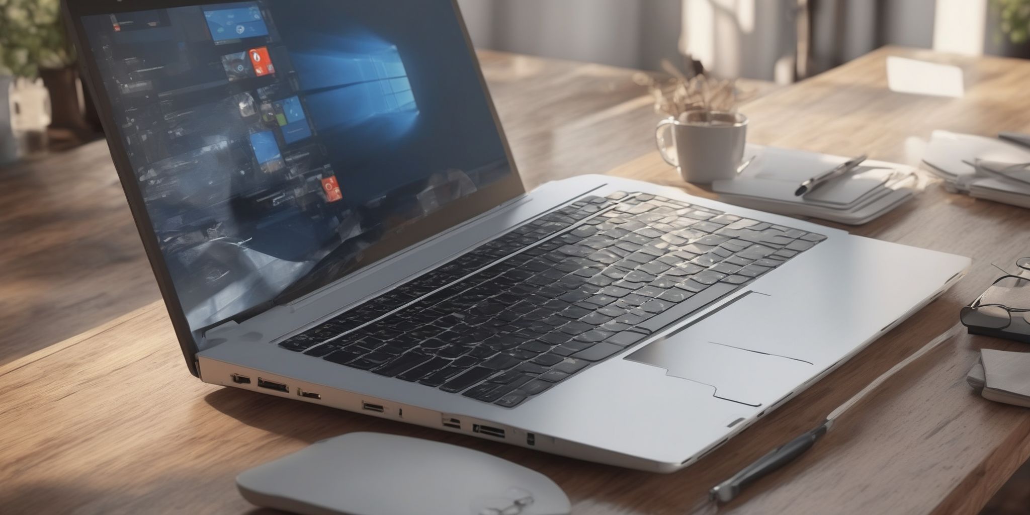 Laptop  in realistic, photographic style