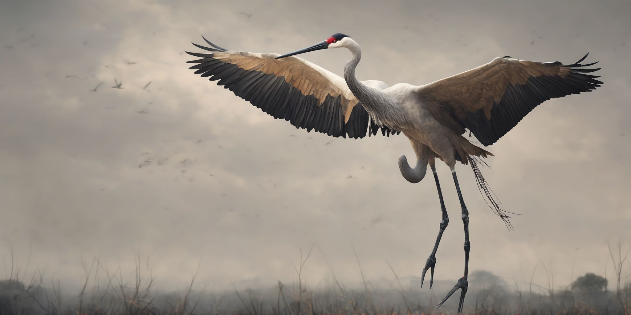 Crane  in realistic, photographic style
