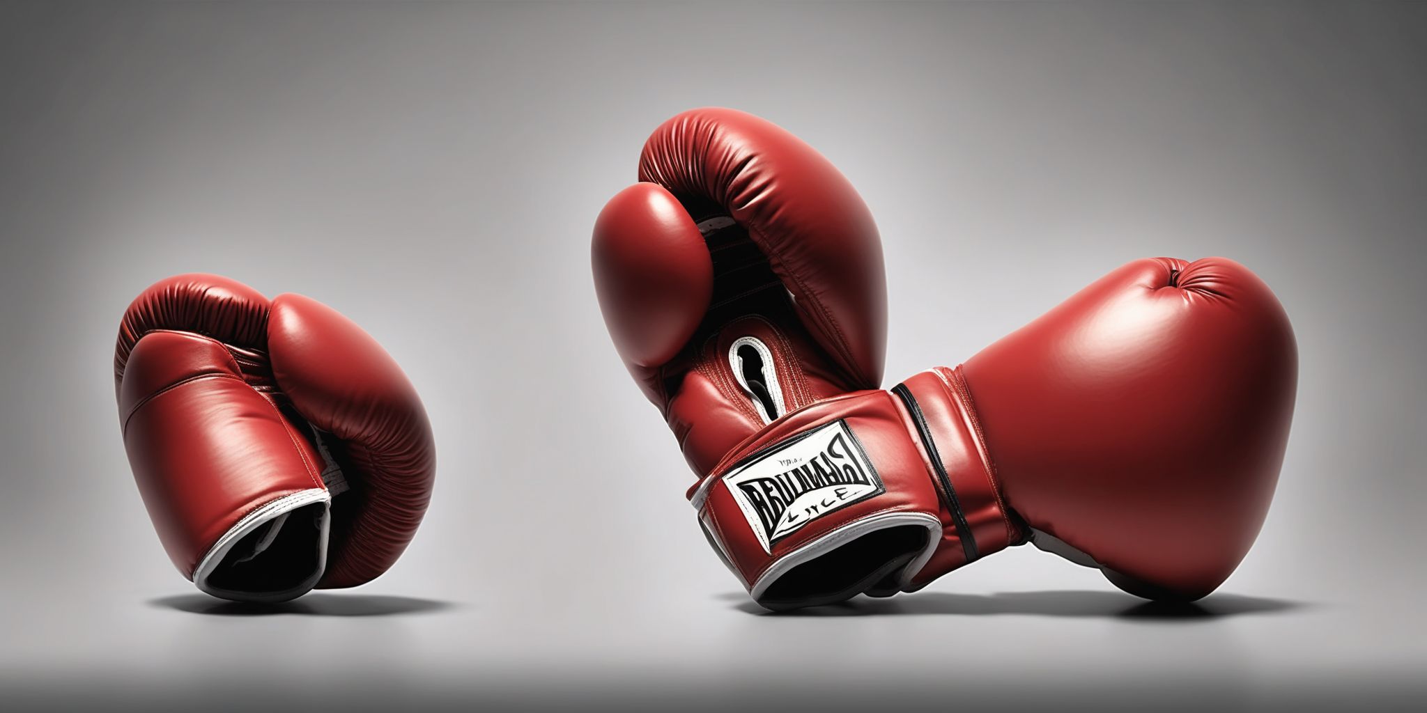 Boxing gloves  in realistic, photographic style