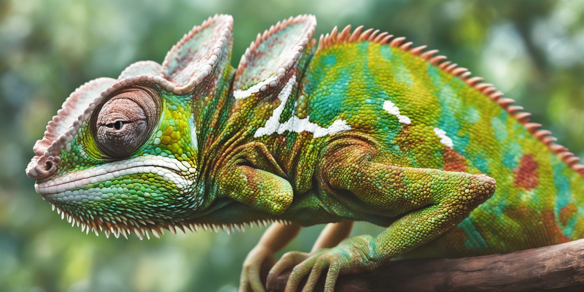 Chameleon  in realistic, photographic style