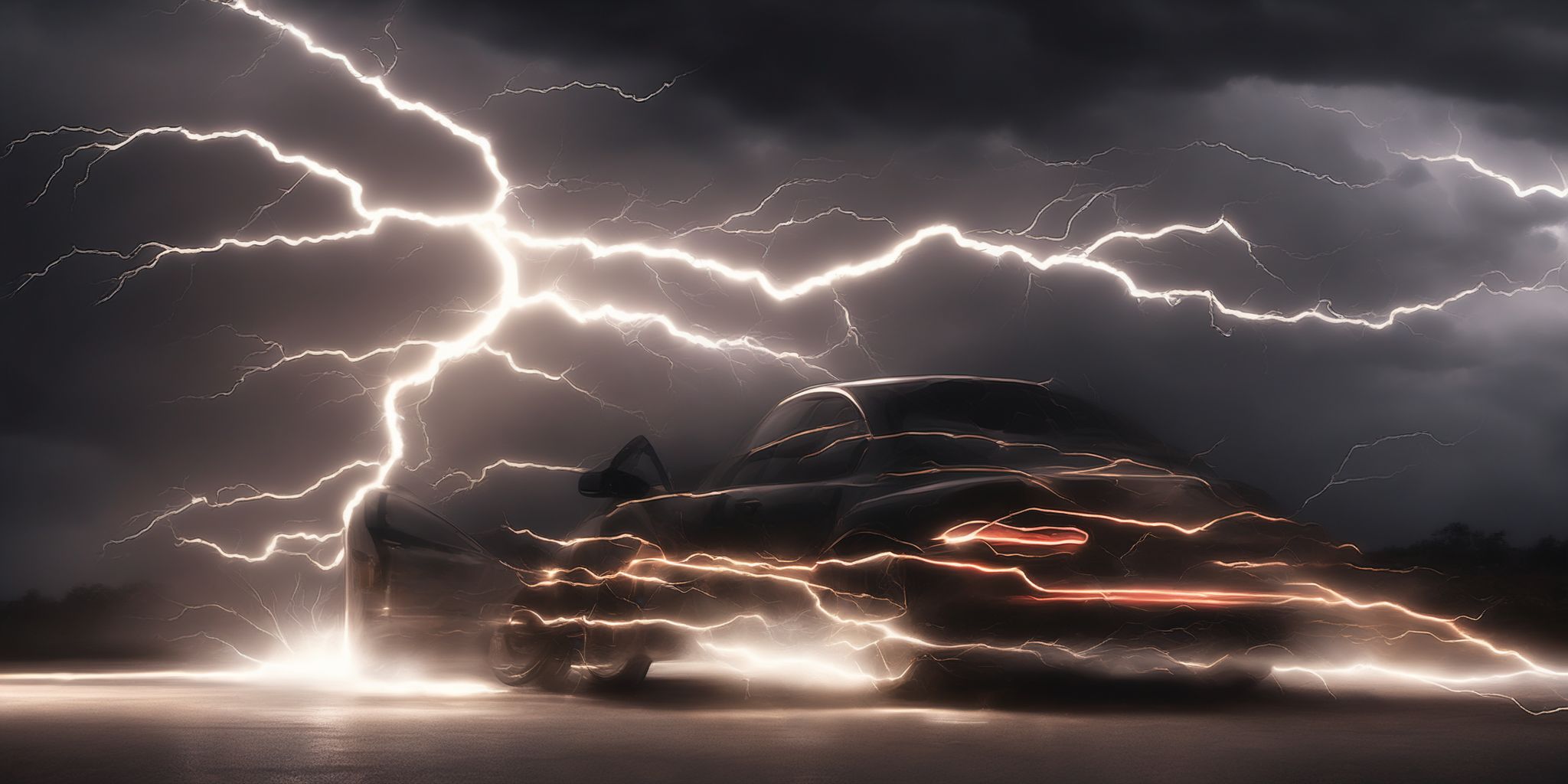 Lightning speed  in realistic, photographic style