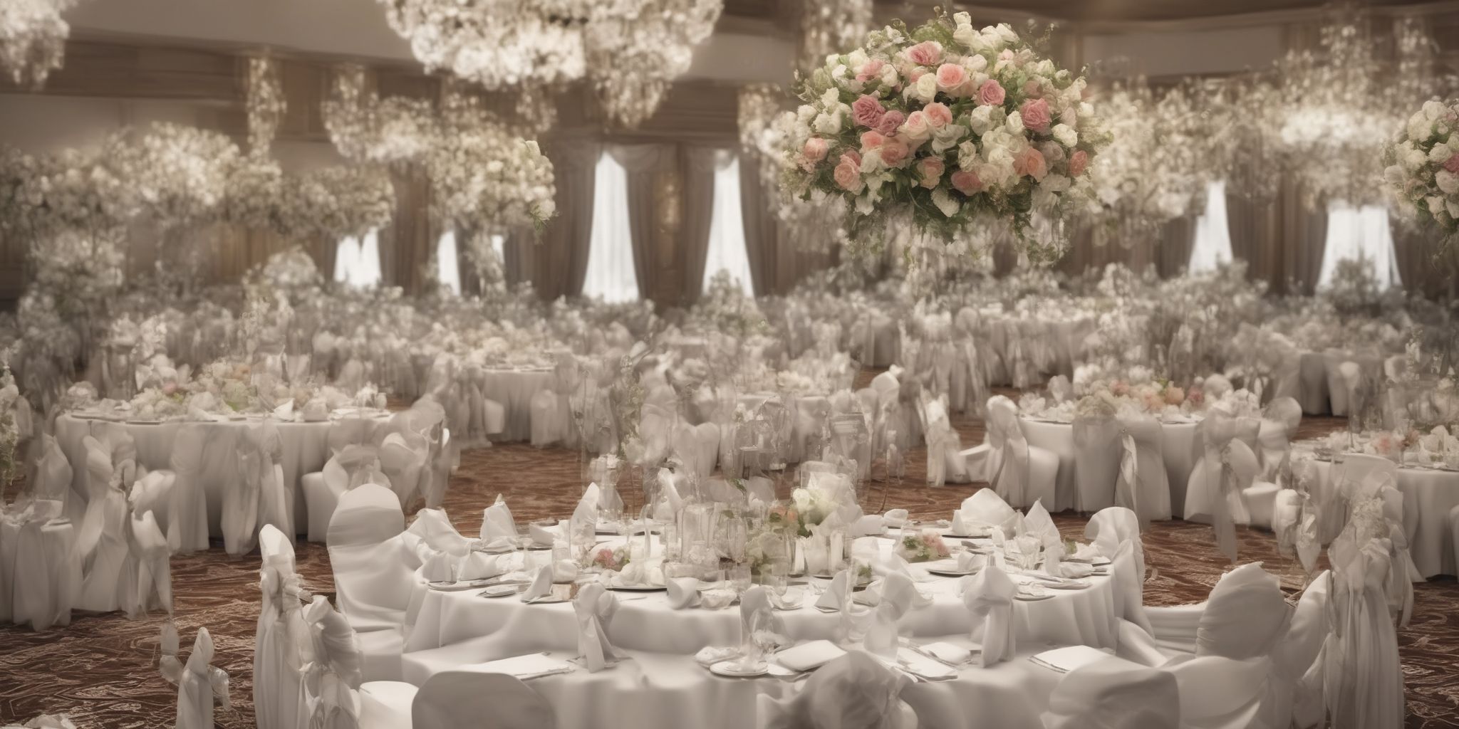 Reception  in realistic, photographic style