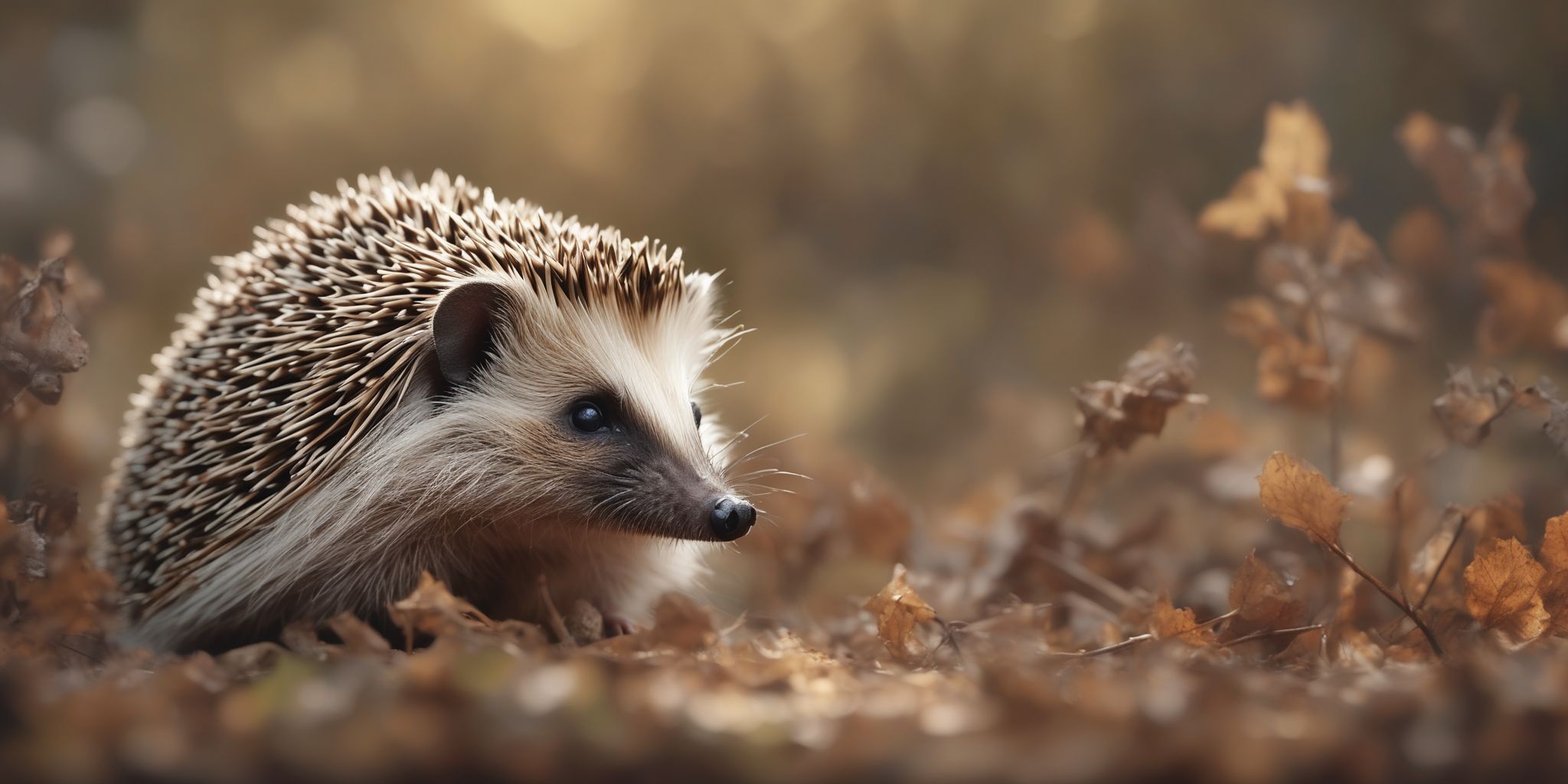 Hedgehog  in realistic, photographic style