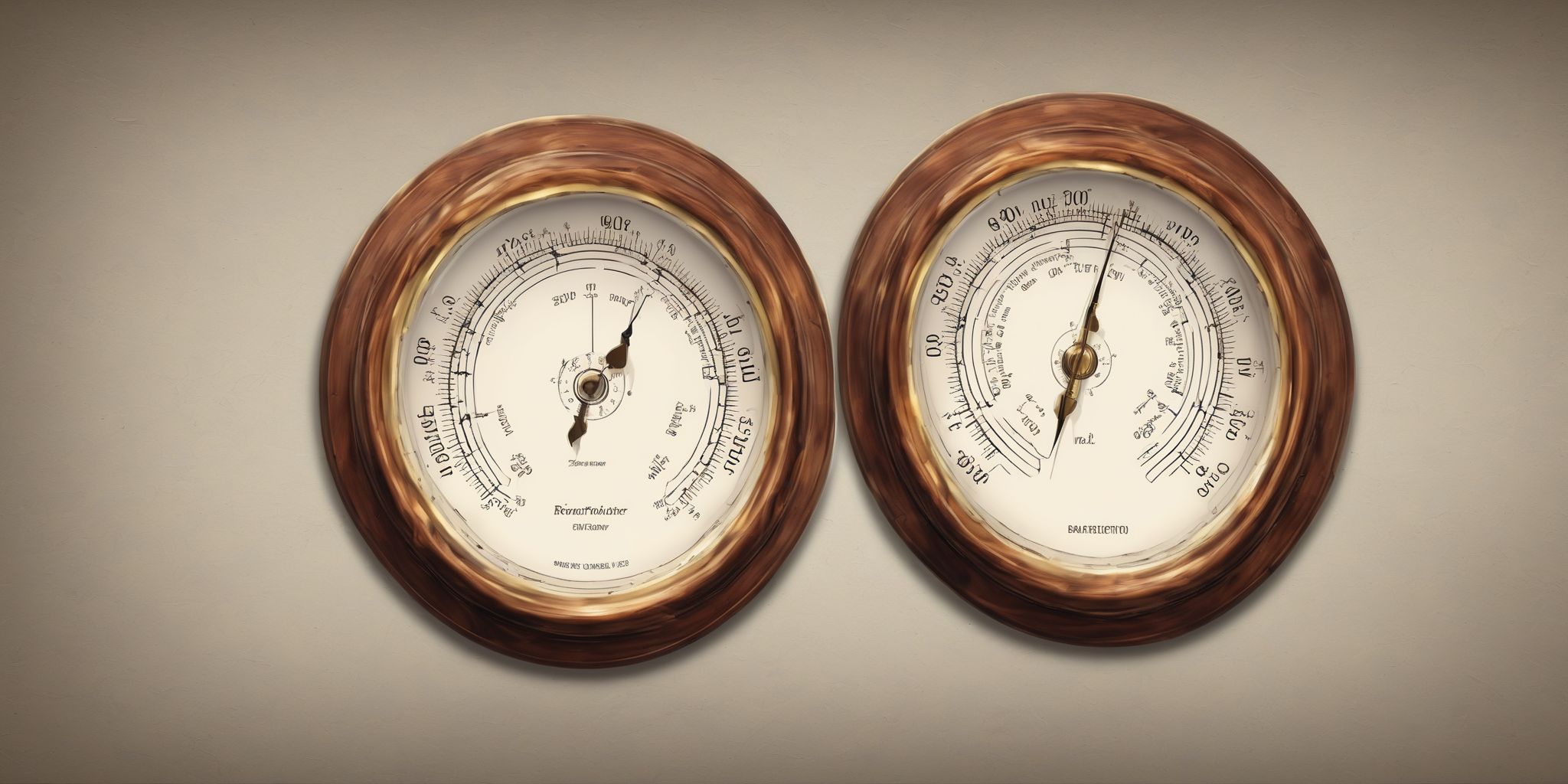 Barometer  in realistic, photographic style