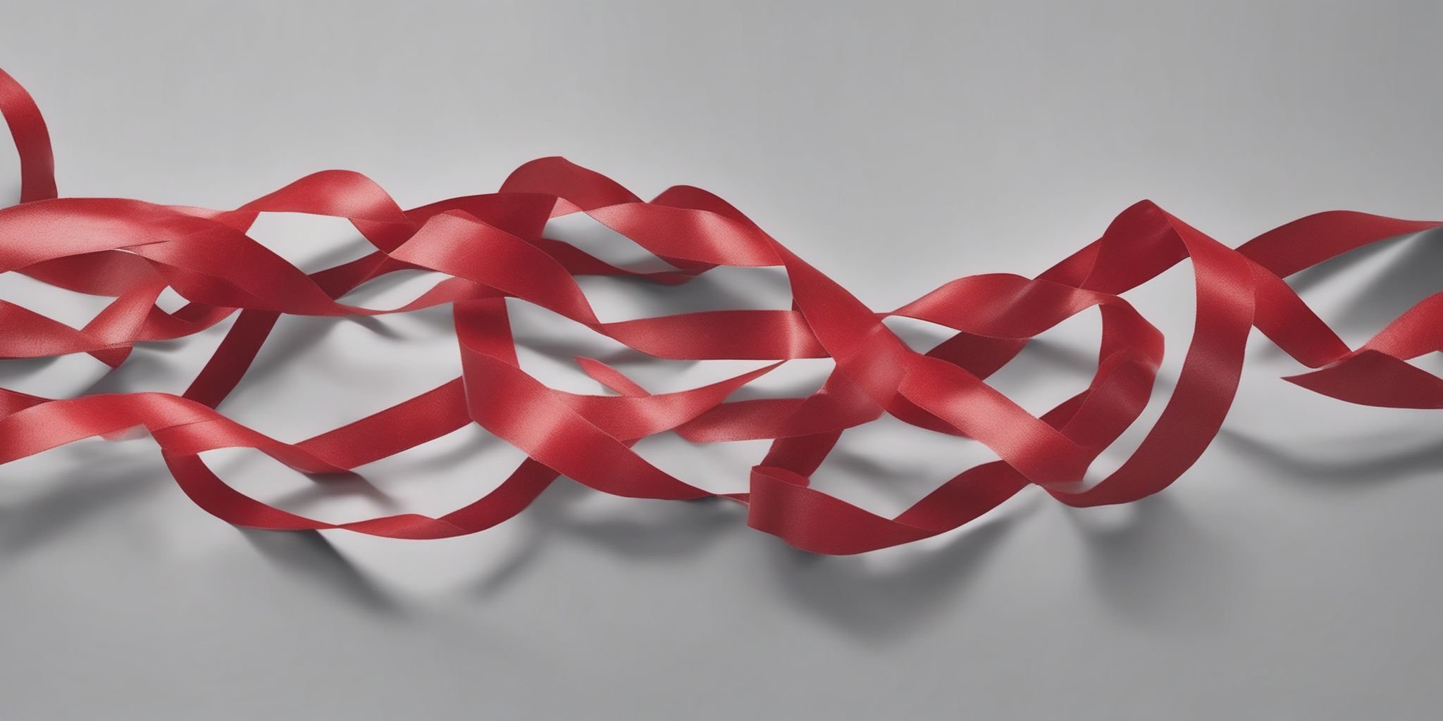 Red tape  in realistic, photographic style