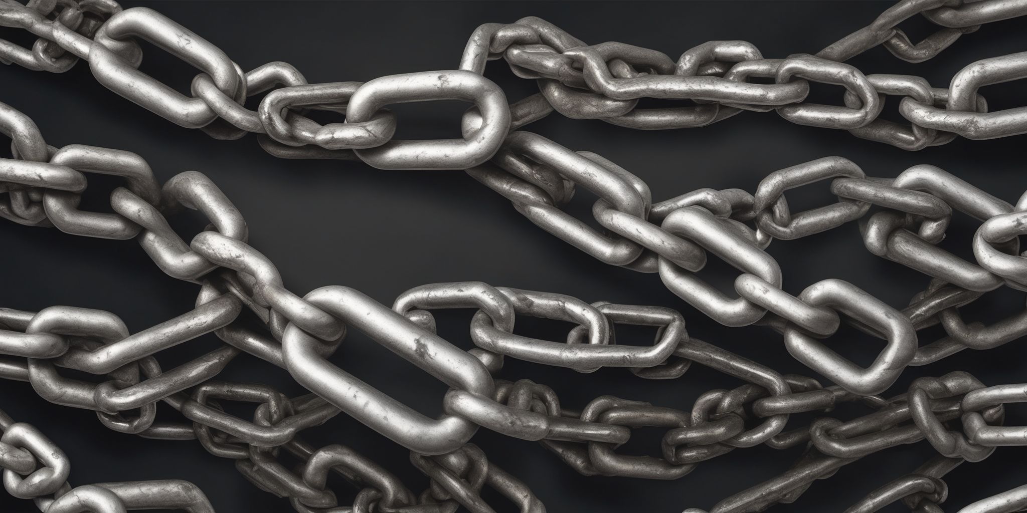 Chains  in realistic, photographic style